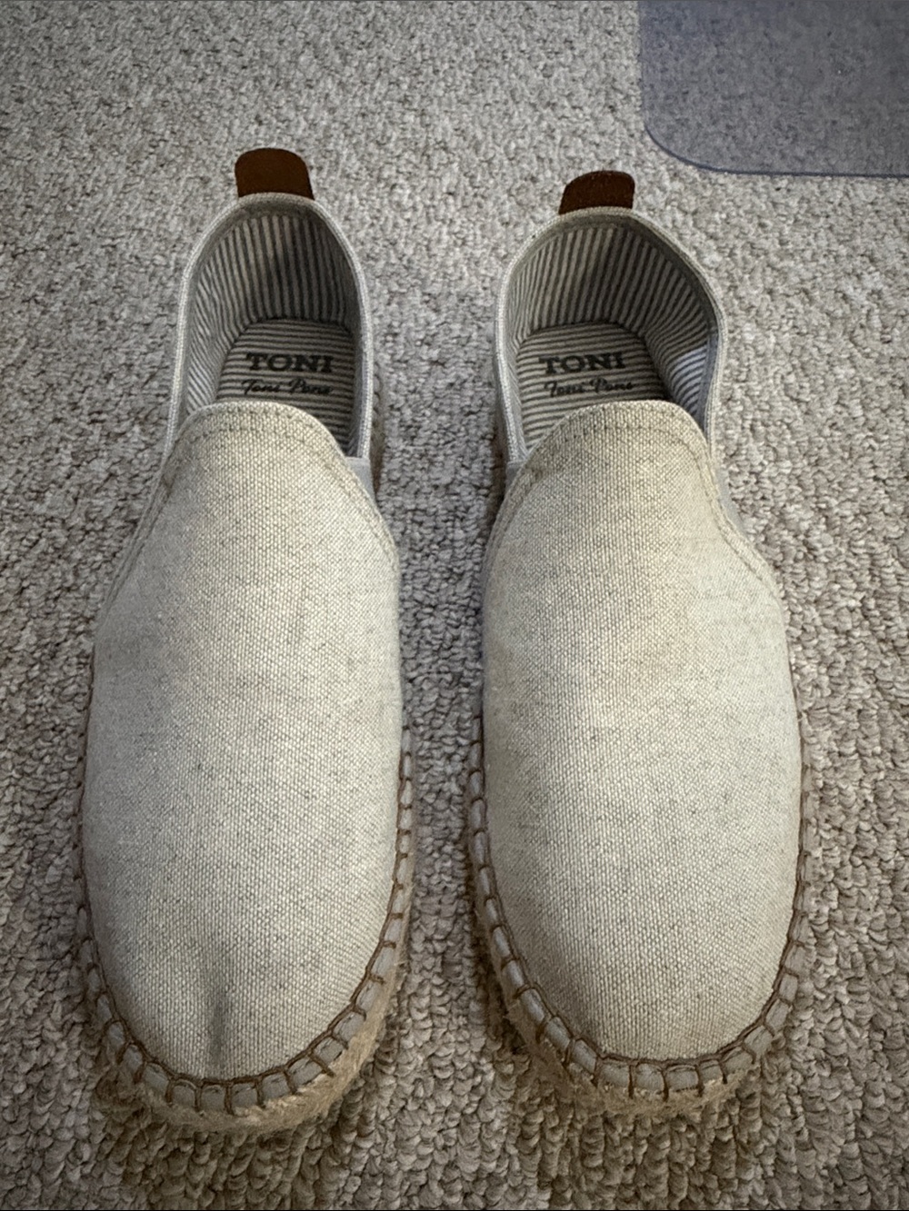 Grey Espadrilles, EU42, like new
